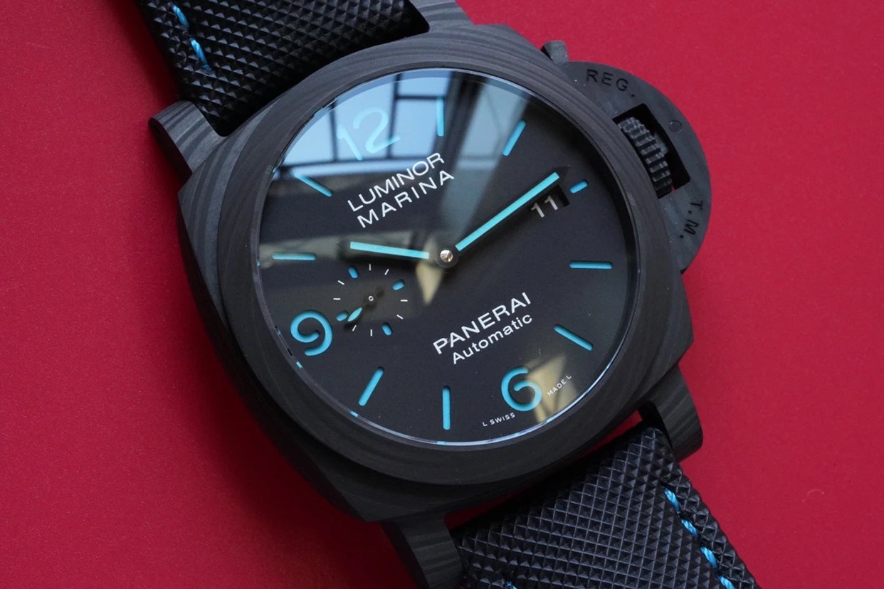 vs厂复刻沛纳海庐米诺系列pam01661日历男士机械表碳纤维壳