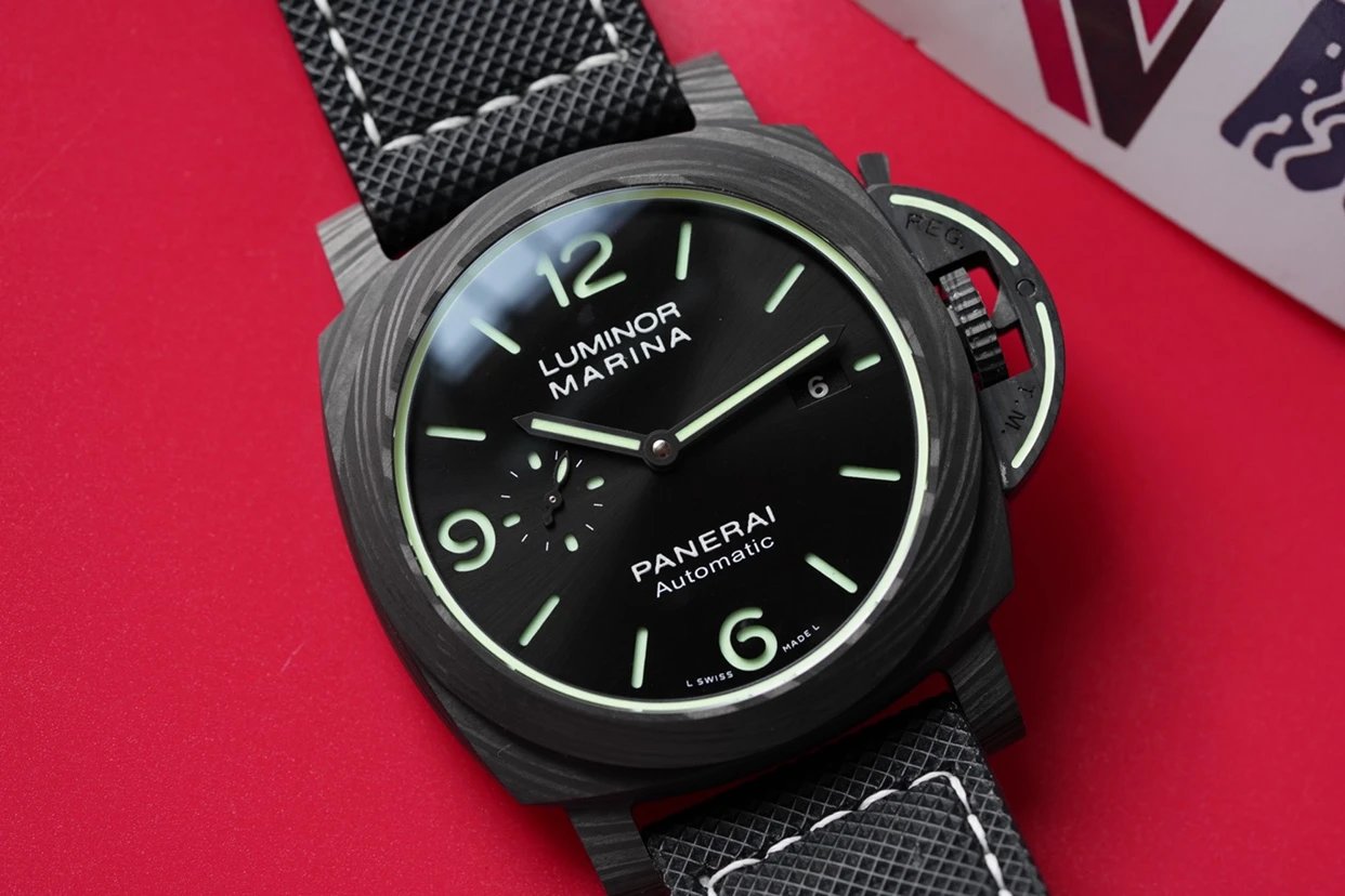 vs厂复刻沛纳海庐米诺系列pam01118日历男士机械手表 黑盘