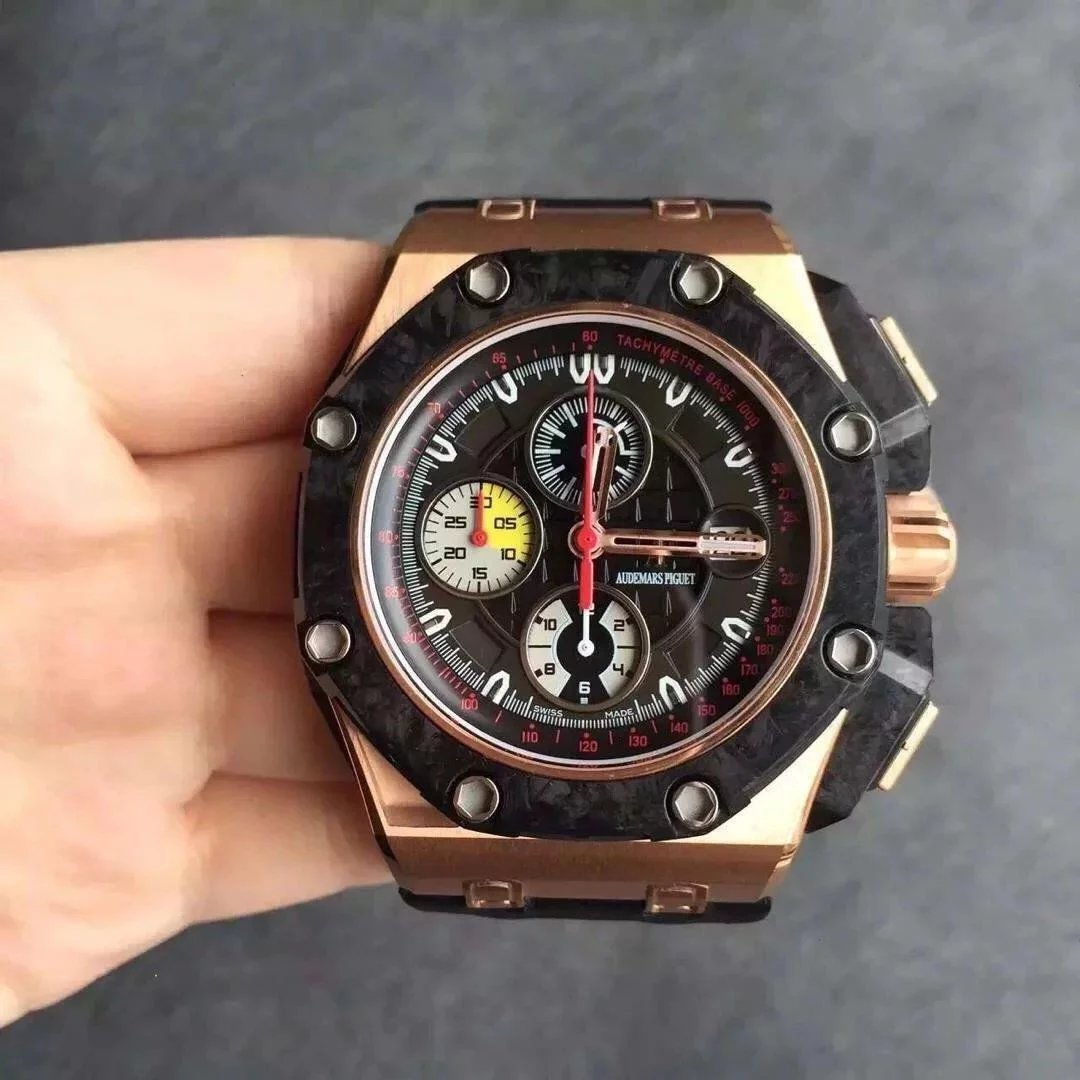 JF爱彼ap皇家橡树离岸型GrandPrix系列玫金壳 JF厂出品 cal.3126自动机械计时机芯