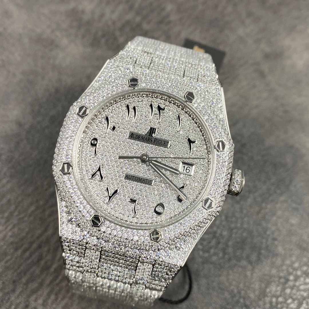 爱彼皇家橡树系列15400满天星满钻钢带男士自动机械手表