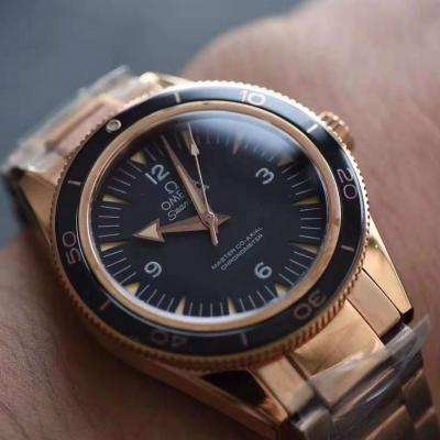 XF 厂欧米茄 海马系列 玫瑰金007男士机械 复刻表