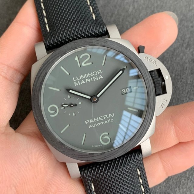 vs厂复刻沛纳海1662烟灰面钛金属男士全自动机械手表