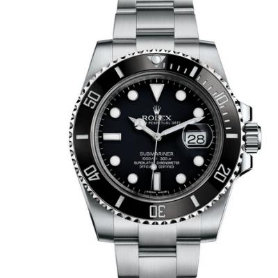 最高品质NAIL工厂手表劳力士潜航者日历型系列116610LN-黑水鬼 904L精钢潜水腕表